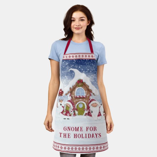 Rot und Weiß für Feiertage Schürze (Getragen)