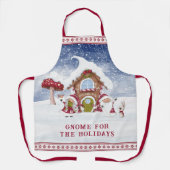 Rot und Weiß für Feiertage Schürze (Vorderseite)