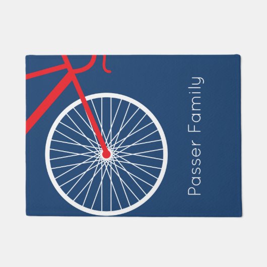 Rot und Weiß Fußmatte (Vorderseite)