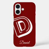 Rot und Weiß Gehäuse-iPhone - personalisierte Beze Case-Mate iPhone Hülle (Rückseite)