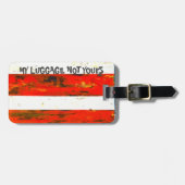 rot und weiß gepäckanhänger (Vorderseite horizontal)