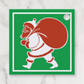 Rot und Weiß Geschenkanhänger (Rückseite)