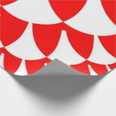 Rot und Weiß Geschenkpapier (Ecke)