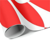 Rot und Weiß Geschenkpapier (Rolleneckpunkt)