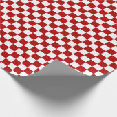 Rot und Weiß Geschenkpapier (Ecke)