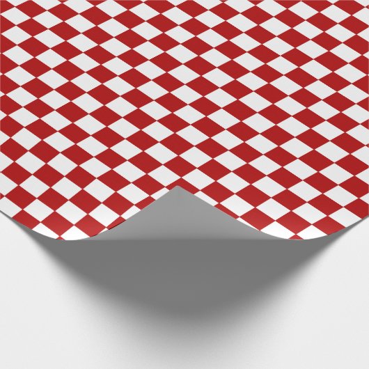 Rot und Weiß Geschenkpapier (Ecke)