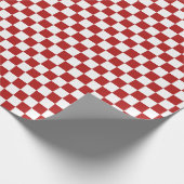 Rot und Weiß Geschenkpapier (Ecke)