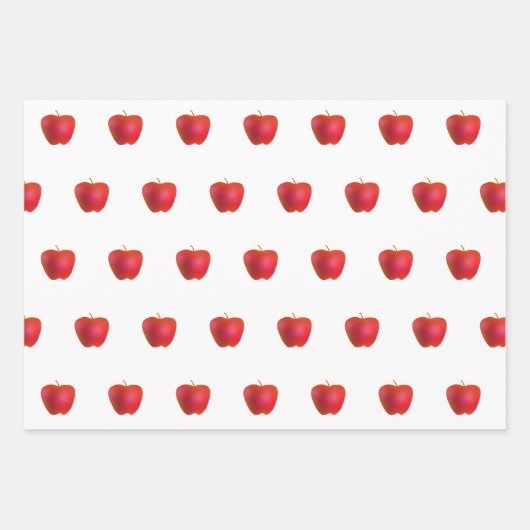 Rot und Weiß Geschenkpapier Set (Vorderseite 2)