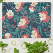 Rot und Weiß Geschirrtuch (Gefaltet)