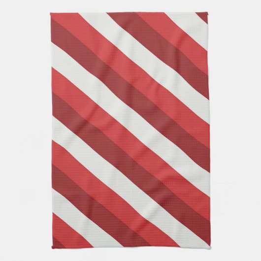 Rot und Weiß Geschirrtuch (Vertikal)