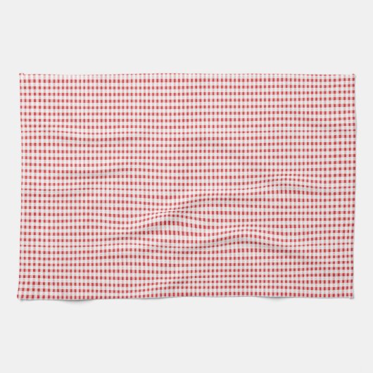 Rot und Weiß Geschirrtuch (Horizontal)