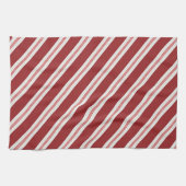 Rot und Weiß Geschirrtuch (Horizontal)
