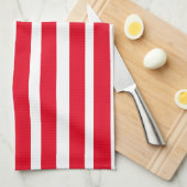 rot und weiß gestreift geschirrtuch (Viertel Falte)