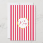 Rot und Weiß gestreift Merry Holiday (Vorderseite)
