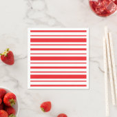 Rot und Weiß gestreift Serviette (Beispiel)