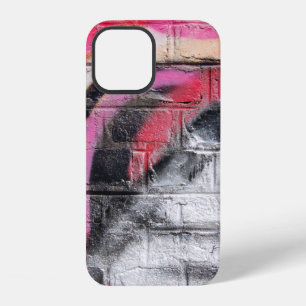 Rot und weiß gestrichene Wand iPhone 12 Hülle