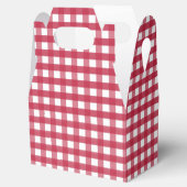 Rot und Weiß Gingham Geschenkschachtel (Geöffnet)
