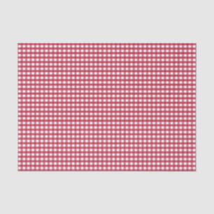Rot und Weiß Gingham Seidenpapier