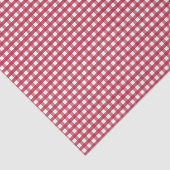 Rot und Weiß Gingham Seidenpapier (Ausschnitt)