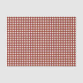 Rot und Weiß Gingham Seidenpapier (Vorderseite)