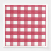 Rot und Weiß Gingham Trivet Serviette (Vorderseite)