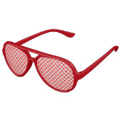 Rot und Weiß Gingham überprüft Sonnenbrille (Schrägansicht)