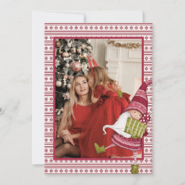 Rot und Weiß Gnome Foto Weihnachten