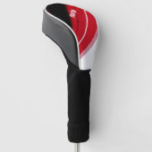 rot und weiß golf headcover (angewinkelt)