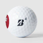 Rot und Weiß Golfball (Logo)