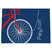 Rot und Weiß Große Geschenktüte (Vorderseite)