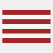 Rot und Weiß Ho Ho Ho! Streifen Geschenkpapier Set (Vorderseite 3)