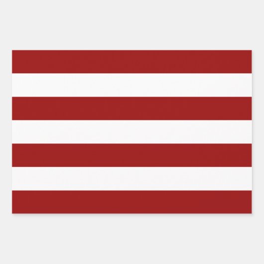 Rot und Weiß Ho Ho Ho! Streifen Geschenkpapier Set (Vorderseite 3)