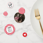 Rot und Weiß Ich mache GRILLEN Verlobung Dusche Konfetti (Gruppe)