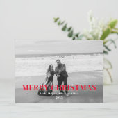 Rot und Weiß kariert frohe Weihnachten (Stehend Vorderseite)