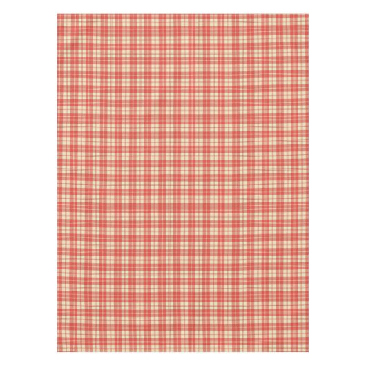 Rot und Weiß Kariert Tischdecke (Vorderseite)