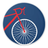 Rot und Weiß Keramikknauf (Vorderseite)