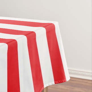 Rot und Weiß kräftig gestreift Tischdecke