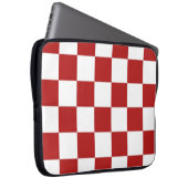 Rot und Weiß Laptopschutzhülle (Vorne Rechts)