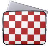 Rot und Weiß Laptopschutzhülle (Vorderseite)