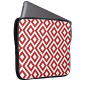 Rot und Weiß Laptopschutzhülle (Vorne Rechts)