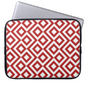 Rot und Weiß Laptopschutzhülle (Vorderseite)