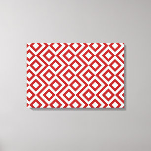 Rot und Weiß Leinwanddruck