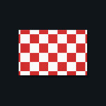 Rot und Weiß Leinwanddruck<br><div class="desc">Cooles klassisches rot-weißes kariertes Muster besteht aus Reihen abwechselnd weißer und roter Quadrate. Fühlen Sie sich frei, um das Produkt zu Ihrem eigenen machen. Digitales 9000 x 6000 Pixel Bild. Copyright ©2013 Claire E. Skinner, Alle Rechte vorbehalten. Um dieses Design auf anderen Artikeln zu sehen, klicken Sie auf den Link...</div>