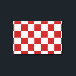 Rot und Weiß Leinwanddruck<br><div class="desc">Cooles klassisches rot-weißes kariertes Muster besteht aus Reihen abwechselnd weißer und roter Quadrate. Fühlen Sie sich frei, um das Produkt zu Ihrem eigenen machen. Digitales 9000 x 6000 Pixel Bild. Copyright ©2013 Claire E. Skinner, Alle Rechte vorbehalten. Um dieses Design auf anderen Artikeln zu sehen, klicken Sie auf den Link...</div>