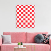 Rot und Weiß Leinwanddruck (Insitu (Wohnzimmer))