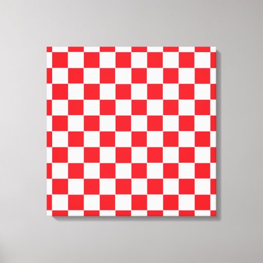 Rot und Weiß Leinwanddruck (Vorderseite)