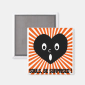 rot und weiß magnet (Vorderseite/Rückseite)