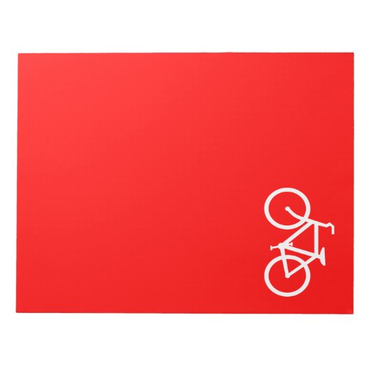 Rot und Weiß Notizblock (Vorderseite)