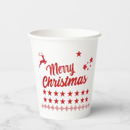 Rot und Weiß Pappbecher