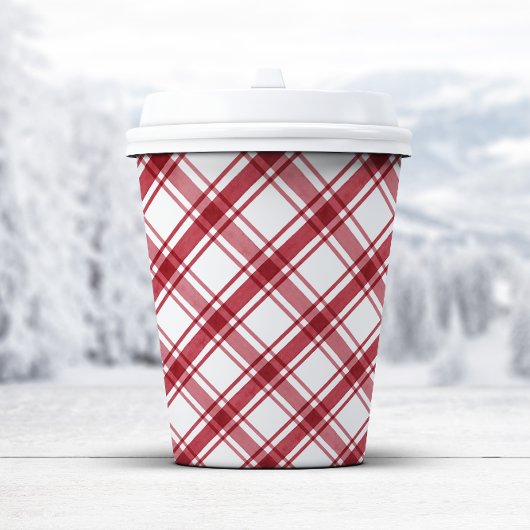 rot und weiß pappbecher